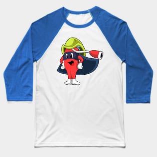 Superhero as Firefighter Baseball T-Shirt